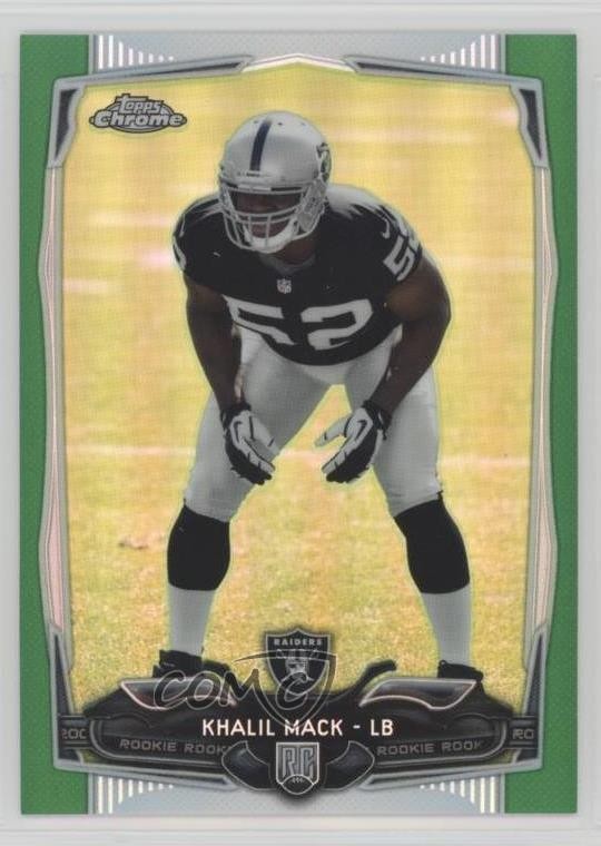 2014 Topps Chrome Green Refractor Khalil Mack #184 04xt