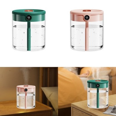 2L Tischluftbefeuchter mit Smart Sensor Luftfeuchtigkeitsüberwachung und USB-Au