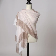 Feather Cloud Soft 100% Pashmina Shawl Scarf Wrap Made in India Boho Luxe