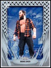 2026 Topps Chrome WWE #104 Brooks Jensen Diamond Plate Refractor