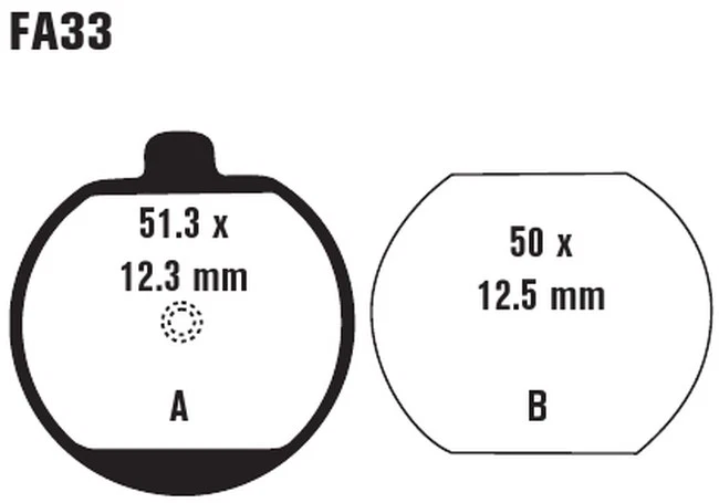 Standard Organic Brake Pads EBC FA33 - Image 3 of 3