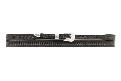 M&F Western 02346 Adults 1/2-in Stamped Leather Buckled Hatband One Size