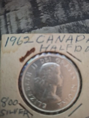 1962 Canada Silver Half Dollar Coin