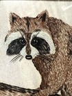Vintage Tom Cryer Reverse Art Raccoon Painting Framed Artist Signed 1977 LuLus — photo 5
