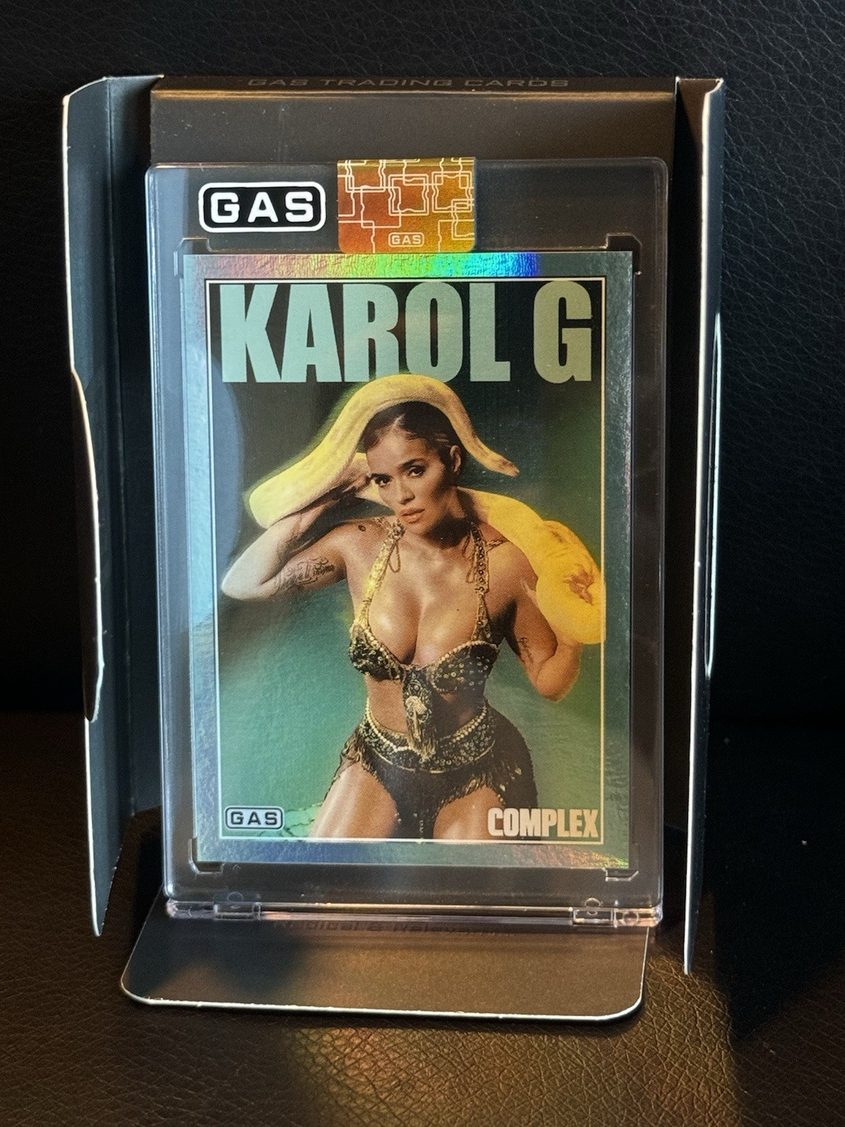 Karol G Complex Cover x GAS Trading Card (Teal Foil 7/15)