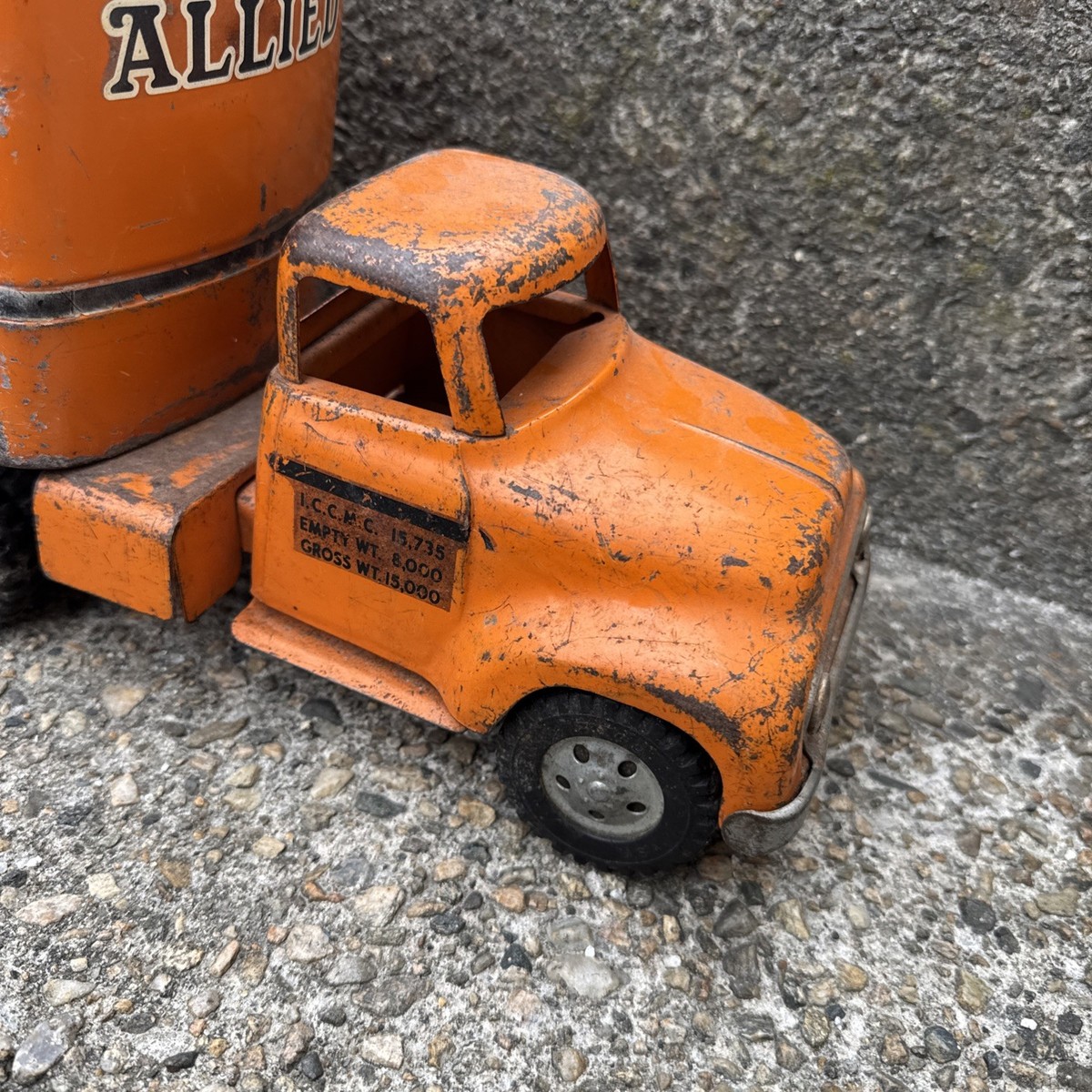 Vintage Tonka Toys Allied Van Lines Tractor Trailer Semi Truck