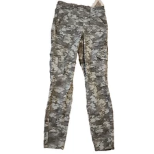 Spanx 20311R Stretch Twill Ankle Cargo Pants Stone Wash Cargo Sz Medium NWOT