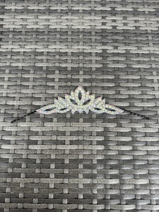 hair crown for rhythmic gymnastics bun, competition, rhinestones, Accessories