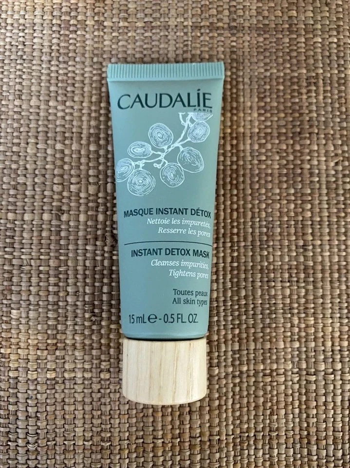 New 2 X 15ml Caudalie Detox Mask Cleanses Impurities Tightens Pores Set - Image 3 of 4