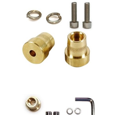 Set of 2 M6 Brass Battery Terminal Side Mount Adapter for Car Batteries