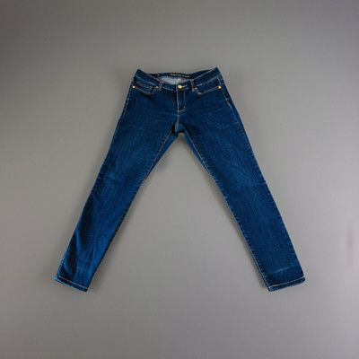 Michael Kors Jeans Women's 2 Izzy Skinny Mid Rise Dark Denim stretch 32x28 
