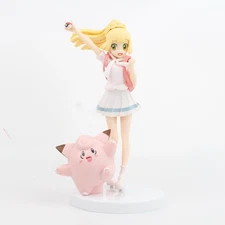 Lillie with Clefairy Anime Action Figure Toys 19CM