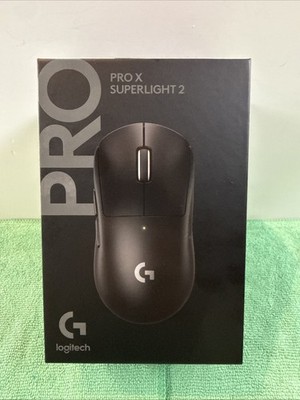 New Logitech Pro X Superlight 2 Black 910-006628 Wireless Gaming Mouse For PC
