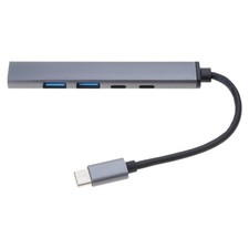Type C HUBs Adapters 5 in 1 USB HUBs with USB 3.0/2.0 USB C 10G and 60W PD