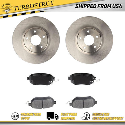 Front OE Brake Rotors Brake Pad For 2003 2004 Nissan Murano Lifetime Warranty