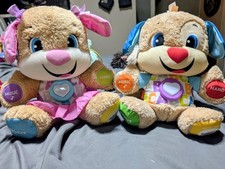 Fisher Price Laugh and Learn Smart Stages girl and boy Puppy WORKS