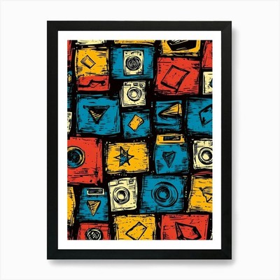 Doodles Art Print Framed Wall Art Poster Canvas Print Picture