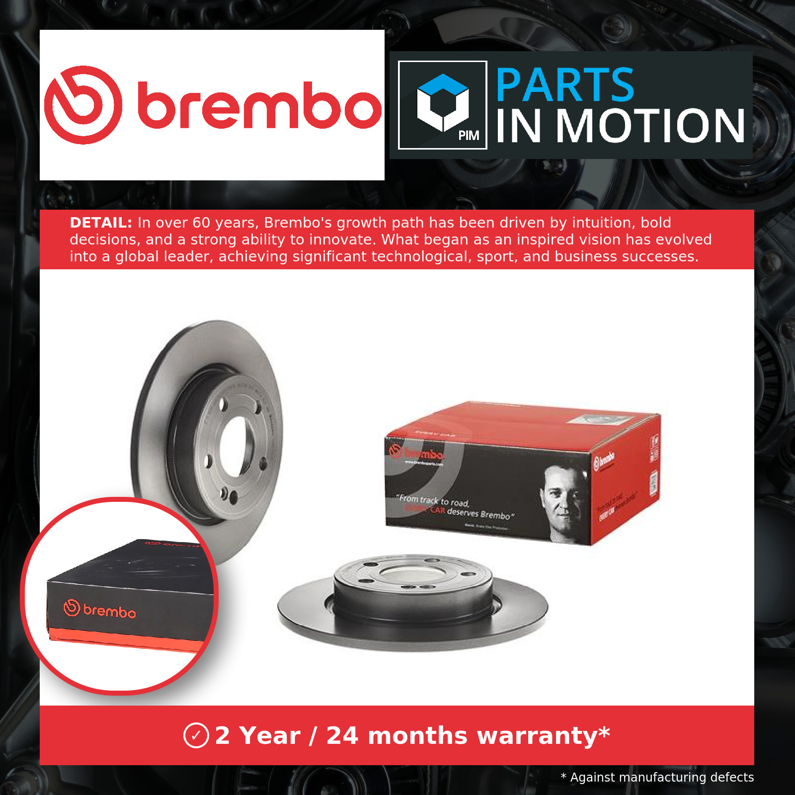 2x Brake Discs Pair Solid fits MERCEDES A200D 2.0D Rear 2018 on OM654.920 276mm - Image 8