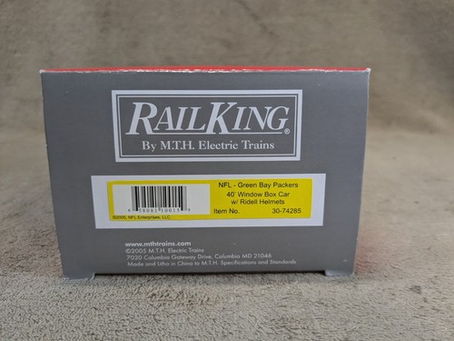 Rail King 30-74285 MTH NFL Green Bay Packers O O/27 Scale Box Car Football - Picture 9 of 18