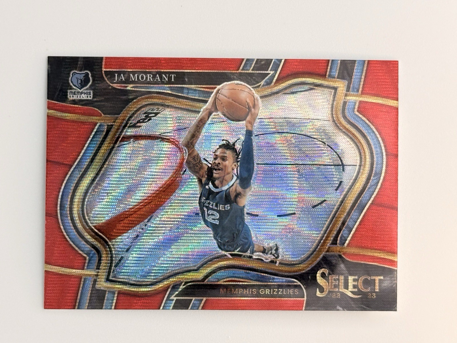 2022-23 Select Basketball - Ja morant #258 Courtside Red Wave
