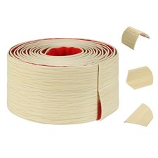 Wall Corner Protector, 2.4 in x 10 ft Peel and Stick Molding Trim, Maple Grain