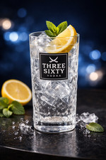 Organal 12x Three Sixty Vodka Longdrink 0,3l Gl&auml;ser Set Bar Gl&auml;ser Cocktail Glas