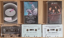 QUEEN Jazz News of the World Greatest Hits CASSETTES Lot of 3 Tapes Rock - READ