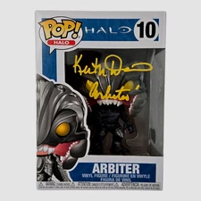 Halo Signed Funko Pop Arbiter Keith David Autograph #10 Beckett BAS COA 406
