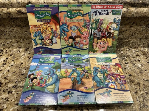 Dragon Tales Lot of 6 VHS Tapes NEW SEALED Kids Family Adventure