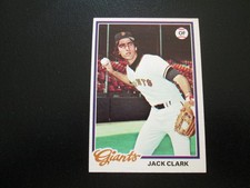 JACK CLARK 1978 TOPPS BASEBALL CARD # 384 NM