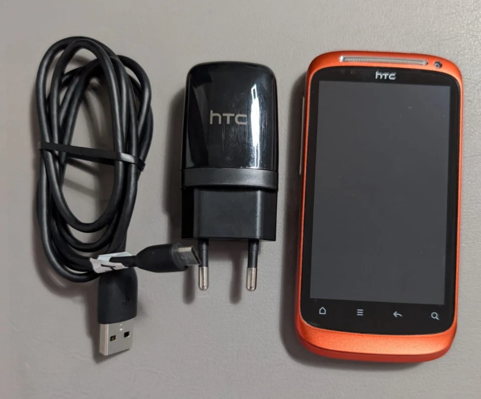 HTC Desire S 16 GB Rot/Orange Smartphone /Handy wie Unbenutzt! ohne OVP - Bild 3 von 4