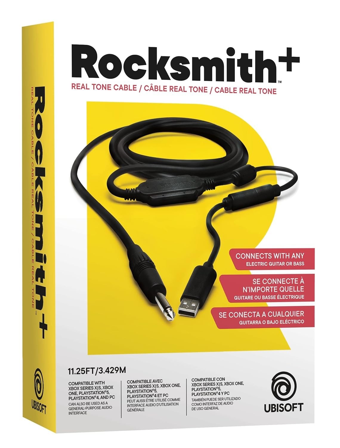 Ubisoft Rocksmith Real Tone Cable -Xbox 360, Playstation 3, PC - Brand new