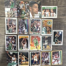 Boston Celtics Vintage Card Lot (19) Larry Bird McHale Parish Antoine Walker