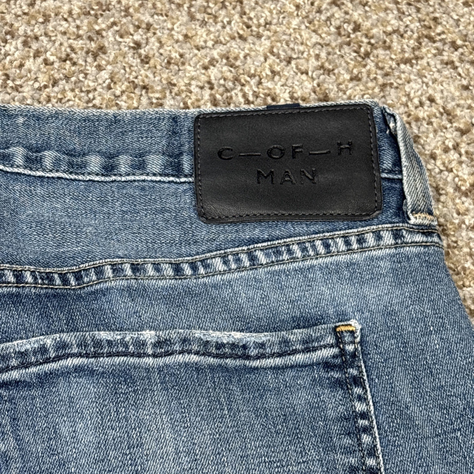 Citizens of Humanity Jeans CoH Men's 38 X 31.5 Perfect Straight Leg Blue Denim - View 18