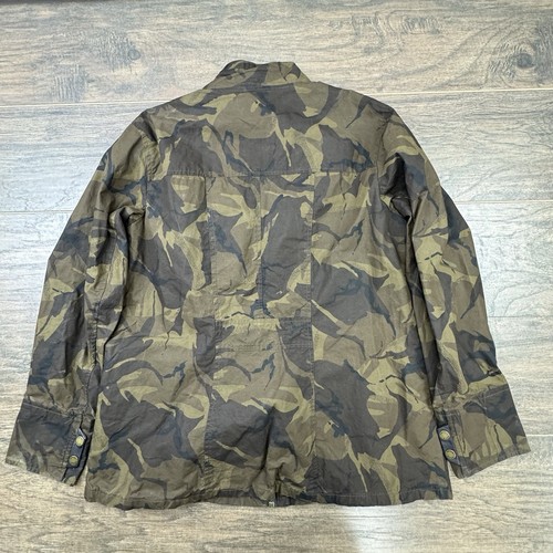 Orvis Jacket Womens Large Brown Camo Halley Stevensons Waxed Cotton Lined Coat - Picture 2 of 11
