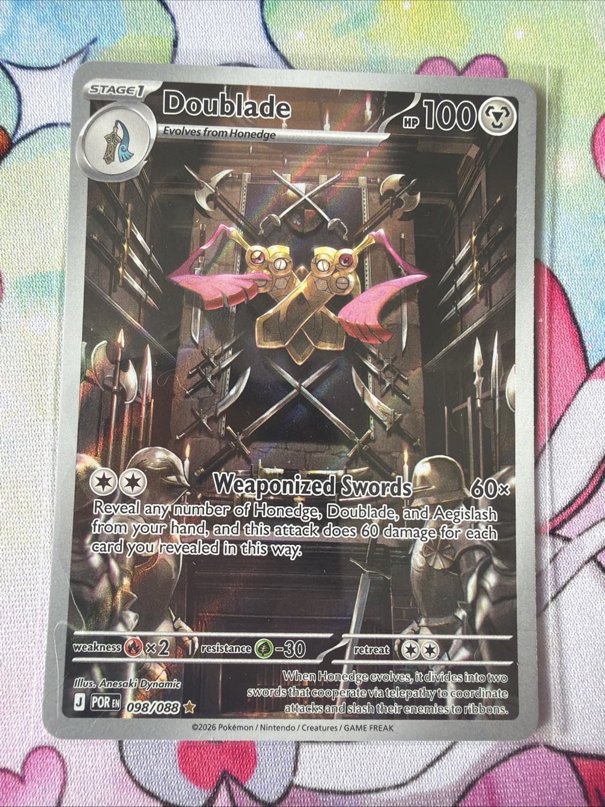 Doublade 98/88 Illustration Rare Pokémon TCG Perfect Order NM/M Card