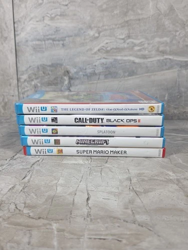 RANDOM WII U Video Games Zelda Wind Walker COD Black Ops 3 Minecraft  Lot (5)