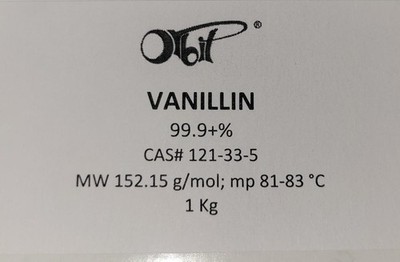 VANILLIN 99.9+% (1 Kg) [CAS# 121-33-5] Crystals Powder Vanilla Fragrance Candle