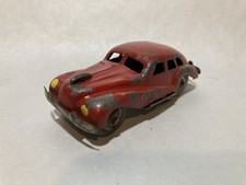 Great Vintage 1940s Occupied Japan Red Renault Friction Tin Toy Car