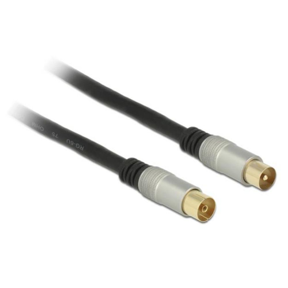 Delock Kabel IEC Stecker - IEC Buchse RG-6U quad shiel 2390₽