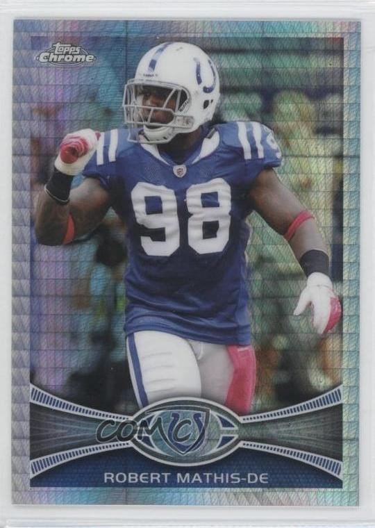 2012 Topps Chrome Prism Refractor 128/216 Robert Mathis #5 f1i