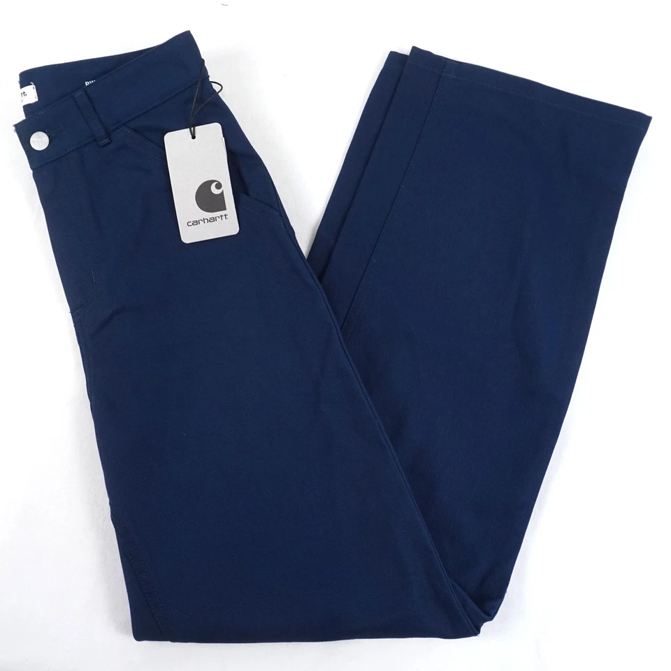 Pantalón Simple Carhartt WIP Arlington Sarga Júpiter Rígido en Azul - Para Mujer Talla 26