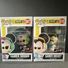 Funko Pop! Vinyl Gamer Mickey & Gamer Minnie GameStop Exclusive Disney 90 Years