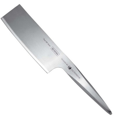 Chroma P36 Type 301 Nakiri Knife, 6.75-Inch, Silver