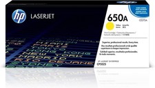 HP 650A Yellow Toner Cartridge Works Color LaserJet Enterprise CP5525 CE272A