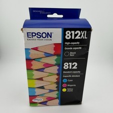 READ Epson 812XL 4 pack Black Cyan Mag Yellow Ink XL Cartridges EXP 2028+