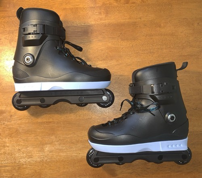 #ad Them 909 Black Aggressive Inline Skates Mens Size Small 8 8.5 US $159.99
