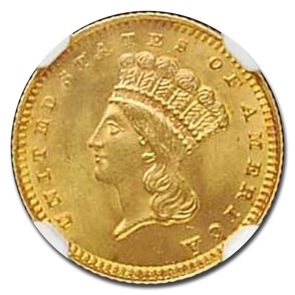 1889 $1 Indian Head Gold MS-66+ NGC CAC - Image 2 of 3