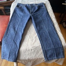 Vintage Levis 505 Mens 40x34 Blue Orange Tab Made in USA Cotton Denim Straight