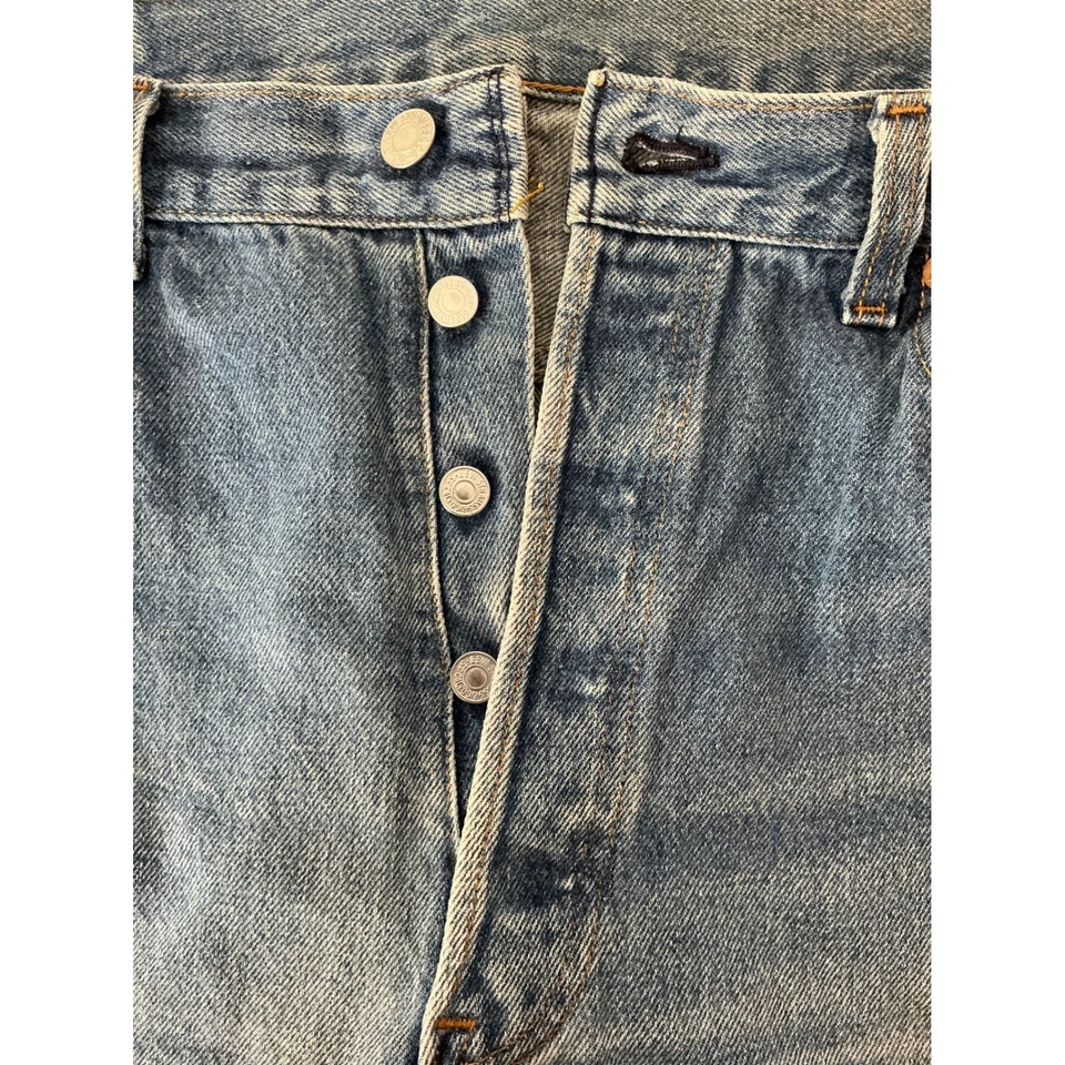 Мужские джинсы Levi Strauss Co 501 на пуговицах средней стирки размер 36x36 классические основы - Изображение 4 из 4